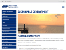 Tablet Screenshot of environment.abports.co.uk